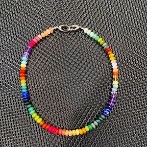 Bright Stunning Unique Rainbow 🌈 Multi-Stone Necklace